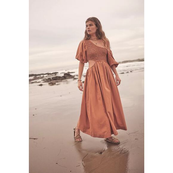 Free People Dresses & Skirts - Free People Kalina Midi Dress - Bran - XS